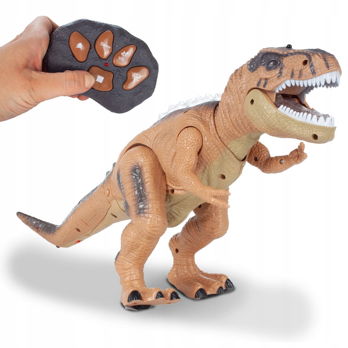 Dinozaur zdalnie sterowany chodzi świeci gra