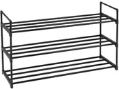 Szafki na buty - Czarna Szafka Na Buty Z 3 Półkami G6-P38 - miniaturka - grafika 1
