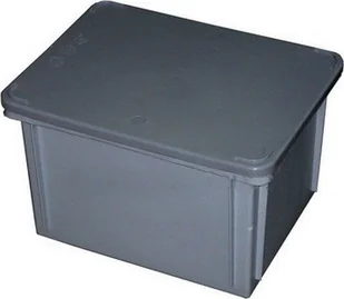 Artech Pojemnik magazynowy z pokrywą, wym. 40 x 30, kolor, atest na kontakt z żywnością szary - Pojemniki przemysłowe - miniaturka - grafika 1