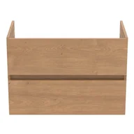 Szafki łazienkowe - Wisząca szafka pod umywalkę w dekorze dębu 80x55 cm Eurovit+ – Ideal Standard - miniaturka - grafika 1