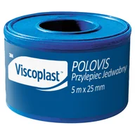 Apteczki i materiały opatrunkowe - 3M POLAND SP Z O.O Viscoplast POLOVIS Przylepiec Jedwabny 5 m x 25 mm 1 sztuka - miniaturka - grafika 1