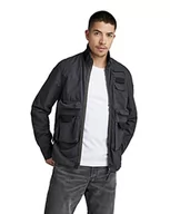 Kurtki męskie - G-STAR RAW Męska kurtka bomberka z zamkiem błyskawicznym, Mehrfarbig (Dk Black Htr C903-7293), S - miniaturka - grafika 1