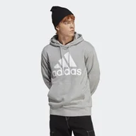 Bluzy sportowe damskie - Essentials French Terry Big Logo Hoodie - miniaturka - grafika 1