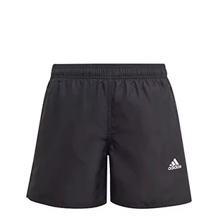 adidas Badge of Sport Spodenki do pływania, Black, 140 - Kąpielówki dla chłopców - miniaturka - grafika 1