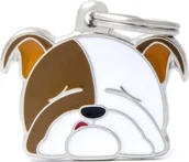 Odblaski i adresówki - Zawieszka Adresówka Identyfikator z grawerem dla psa bulldog - miniaturka - grafika 1