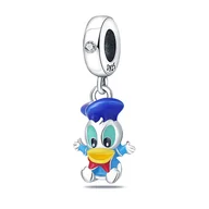 Wisiorki - Zawieszka SREBRO 925 Charms koralik do PANDORA Disney Kaczor Donald - miniaturka - grafika 1