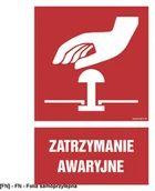 Tablice BHP - TD Systems Emergency Stop 350x525 - miniaturka - grafika 1