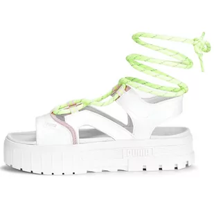 Sandały Puma Mayze Lace Pop 39063801 - białe - Buty sportowe damskie - miniaturka - grafika 2