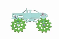 Zabawki interaktywne dla dzieci - Eko auto monster truck do tablicy sensorycznej. - miniaturka - grafika 1