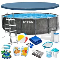 Basen stelażowy do ogrodu Intex 457 x 122 cm zestaw 18w1