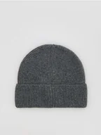 Czapki męskie - Reserved - Czapka beanie z domieszką wełny - jasnoszary - miniaturka - grafika 1