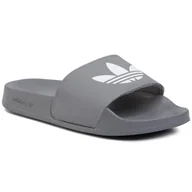 Klapki i japonki damskie - Adidas Klapki adilette Lite FU7592 Grethr/Ftwwht/Grethr - miniaturka - grafika 1