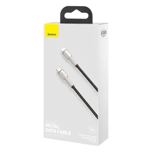 Baseus Cafule Metal Data kabel USB Typ C - Lightning 20 W Power Delivery 1 m czarny (CATLJK-A01) - Kable USB - miniaturka - grafika 5