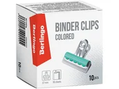 Spinacze i klipsy do papieru - Berlingo Klipy kolorowe 57 mm 10 szt. - miniaturka - grafika 1