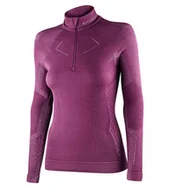 Bluzy damskie - LS1609W Bluza damska z kr�tkim ekspresem EXTREME MERINO fuksjowy XL - miniaturka - grafika 1