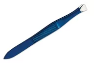 Akcesoria i kosmetyki do stylizacji brwi - Pęseta, Pinceta Penseta Hairplay P21-7 prosta blue - miniaturka - grafika 1