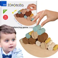 Zabawki interaktywne dla dzieci - Gra Zręcznościowa Balansujący Księżyc Klocki16 El. - miniaturka - grafika 1