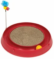 Zabawki dla kotów - Catit Play-N-Scratch 3 in 1 zabawka do drapania dla kota - Ø x wys.: ok. 36 x 25 cm, czerwona - miniaturka - grafika 1