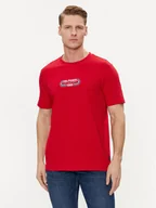Koszulki męskie - Tommy Hilfiger T-Shirt Track Graphic MW0MW34429 Czerwony Regular Fit - miniaturka - grafika 1