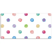 Podkładki na biurko - Podkładka na całe biurko Kolorowe geometryczne kropki 120x60 cm - miniaturka - grafika 1