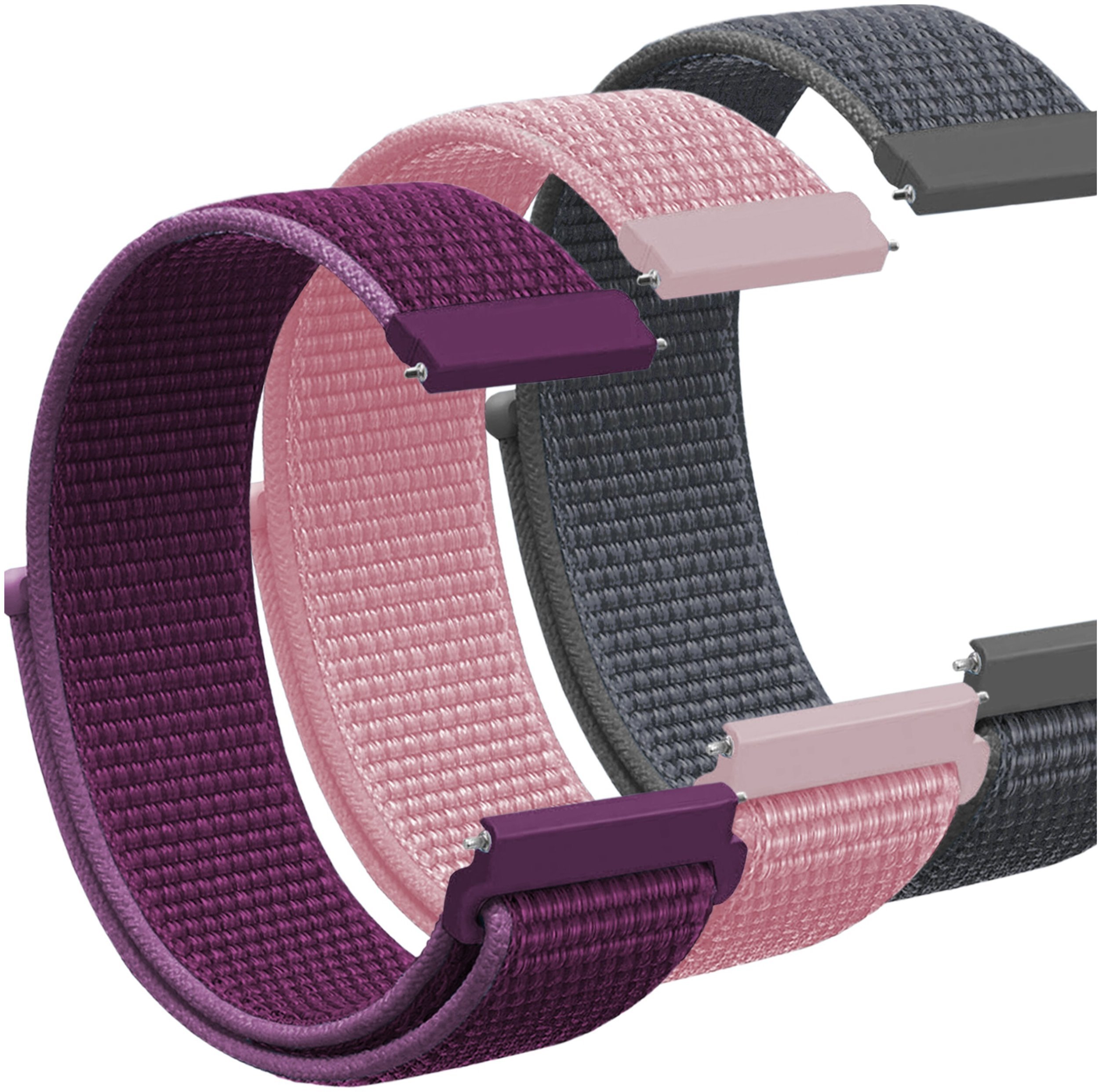 ChronSmarta Zestaw: 3x pasek ChronSmarta do Samsung Galaxy Watch 3 4 5 5 pro 6 7 40mm 44mm Classic