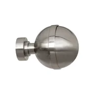 Karnisze - Zakończenie kolor efekt stali nierdzewnej KALLISTO 25 mm Bojanek - miniaturka - grafika 1