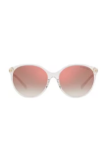 Okulary przeciwsłoneczne - Michael Kors okulary przeciwsłoneczne damskie kolor biały - grafika 1