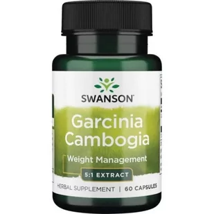 Garcinia Cambogia 5:1 extract 80mg, 60kaps. ( Swanson ) - Suplementy naturalne - miniaturka - grafika 1