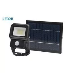 Kobi Naświetlacz SOLAR LED NCS 10W barwa ZIMNOBIAŁA LED2B KFLNCS10ZB - Lampy ogrodowe - miniaturka - grafika 1