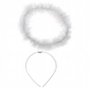GoDan Opaska party "Aureola anielska", biała T-11989-4 - Dodatki do strojów karnawałowych - miniaturka - grafika 1