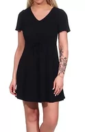 Sukienki - VERO MODA Damska sukienka VMEASY SS Short Dress R1 WVN GA, czarna, M, czarny, M - miniaturka - grafika 1