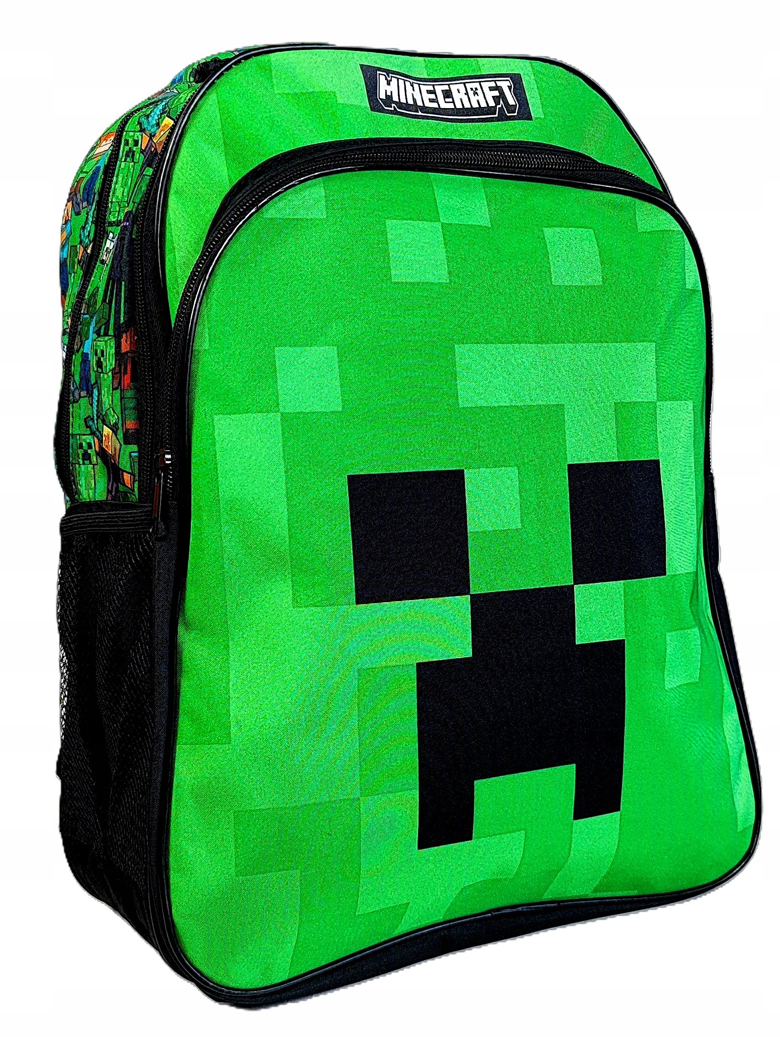 Dwukomorowy plecak szkolny Minecraft Face 42 x 31 x 16 cm