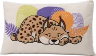Maskotki i pluszaki - NICI NICI 49811 Poduszka przytulanka ryś Lyka 43x25cm GREEN - miniaturka - grafika 1