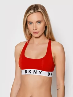 Koszulki sportowe damskie - DKNY Biustonosz top DK4519 Czerwony - grafika 1