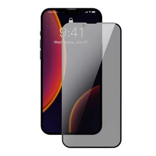 Baseus Baseus 2x szkło hartowane 0,3 mm Anti Spy z ramką na cały ekran iPhone 13 mini (SGQP010601) (case friendly) - Szkła hartowane na telefon - miniaturka - grafika 1