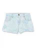 Spodenki damskie - Pinko Cross Shorts Denim Laserato TR Spodenki damskie, Ezb_niebieski/Biały, 46 - miniaturka - grafika 1