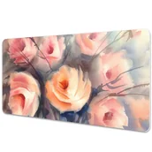 Podkładki na biurko - Podkładka na biurko z nadrukiem Wyjątkowe róże 90x45 cm - miniaturka - grafika 1