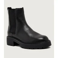 Botki damskie - Calvin Klein Skórzane sztyblety - miniaturka - grafika 1