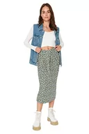Spódnice - TRENDYOL Women's damska spódnica ołówkowa midi Bodycon dzianina spódnica Skirt, Navy Blue, L, Navy Blue, L - miniaturka - grafika 1