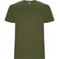 Koszulki męskie - RT-shirt Męski Koszulka Męska GRUBSZA BAWEŁNA ROLY 6681 ZIELEŃ WOSJKOWA L - miniaturka - grafika 1