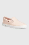 Trampki damskie - Tommy Hilfiger tenisówki VULC CANVAS damskie kolor różowy FW0FW08065 - miniaturka - grafika 1