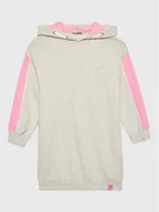 Sukienki i spódniczki dla dziewczynek - United Colors Of Benetton Sukienka codzienna 3J68CV00B Szary Regular Fit - miniaturka - grafika 1