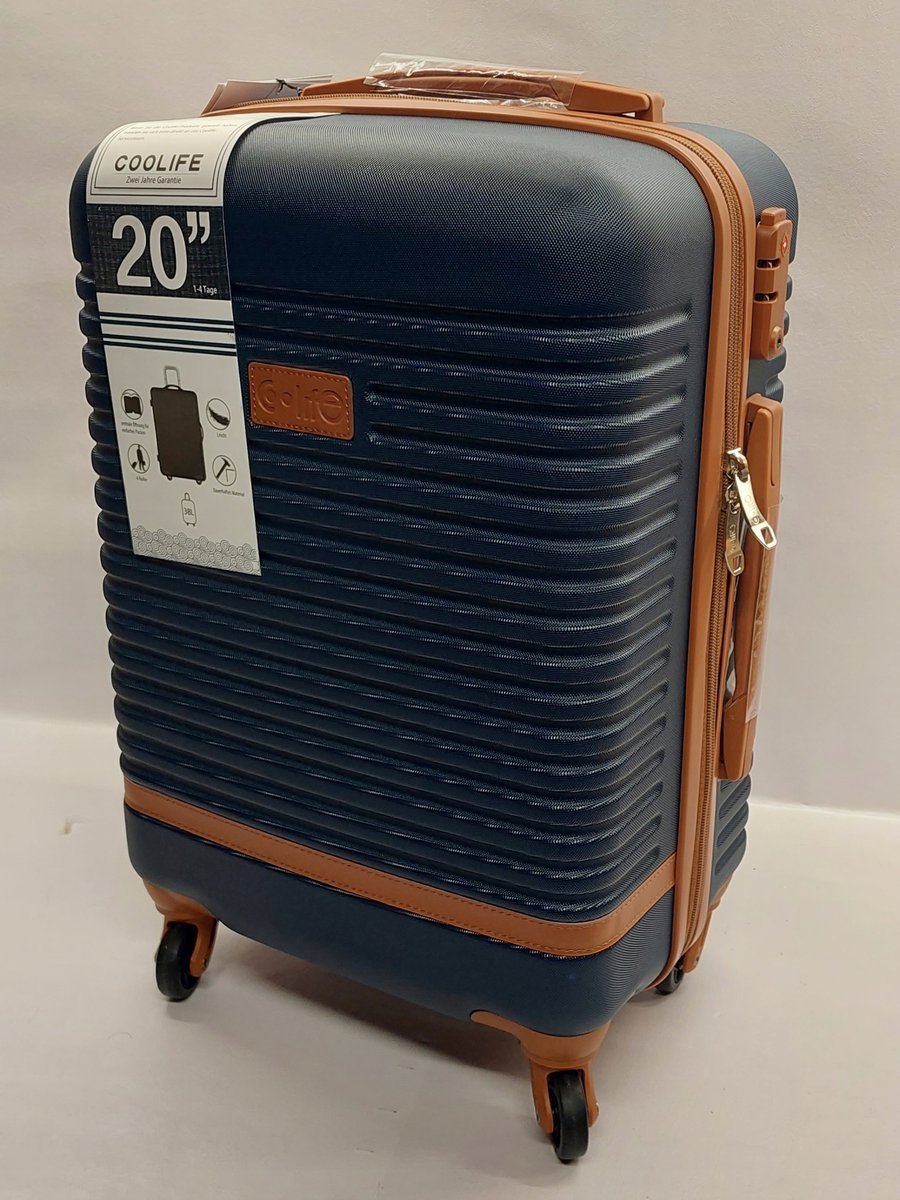 Walizka twarda kabinowa coolife abs luggage 38 l i