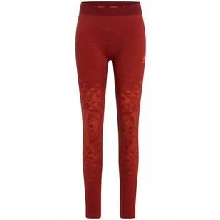 Legginsy termoaktywne damskie Odlo KINSHIP PW 200 czerwone XL - Pozostała odzież narciarska - miniaturka - grafika 1