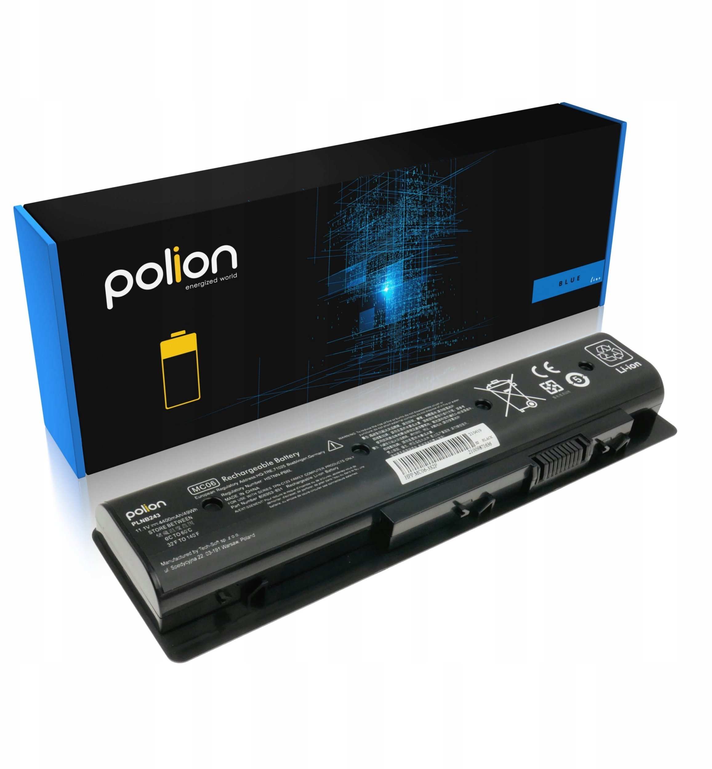 Bateria do laptopa HP MC04 MC06 HSTNN-PB6L Envy 17-N 17-R 4400mAh