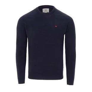 Lee Cooper sweter męski granatowy, długi rękaw, dekolt okrągły, Rozmiar XL - Swetry męskie - miniaturka - grafika 1