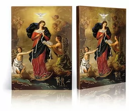 Ikona religijna Matka Boża Rozwiązująca Węzły - Ikony i obrazy sakralne - miniaturka - grafika 1