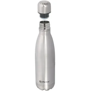 Butelka termiczna ALPINA 186726 450 ml Srebrny - Butelki termiczne - miniaturka - grafika 1