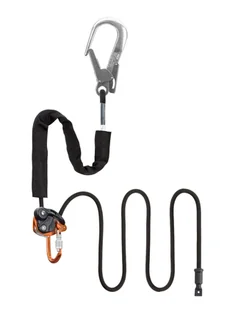 Lonża stabilizująca Climbing Technology Finch+ Combi 4m - black - Sprzęt wspinaczkowy - miniaturka - grafika 1