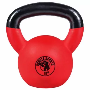 Gorilla Sports Kettlebell z gumową powłoką 10kg (100491-00008-0016) - Kettlebell - miniaturka - grafika 1